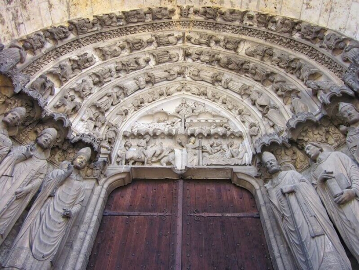 Image of Chartres Cathedral Exterior entrance