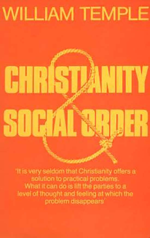 Cover for Christianity & Social Order by William Temple - Shepheard Walwyn Publishers