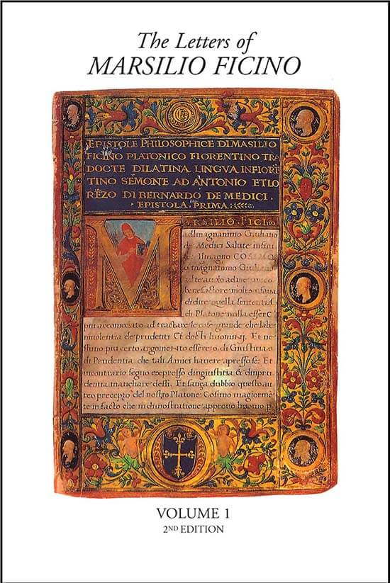 Cover for the book The Letters of Marsilio Ficino Volume 1