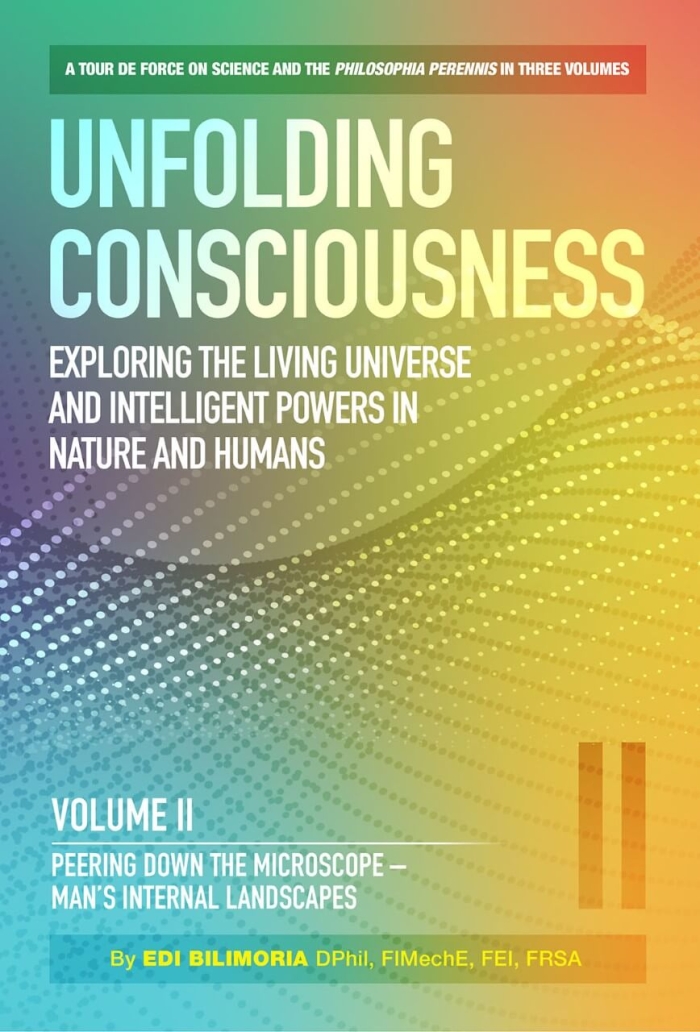 Cover for Unfolding Consciousness Vol 2 by Edi Bilimoria - Shepheard Walwyn Publishers