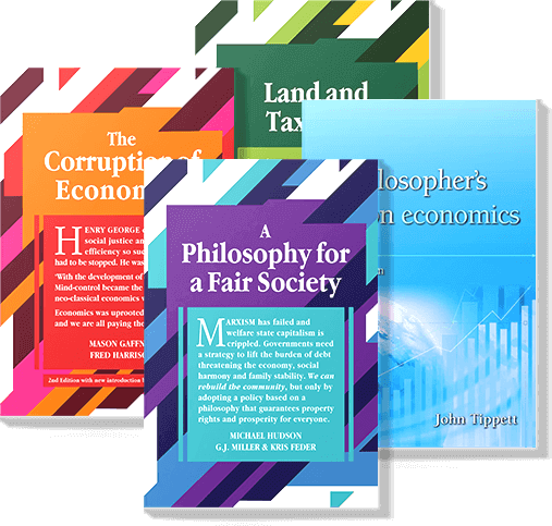 Image of four books from the Shepheard Walwyn Classics - Ethical Economics
